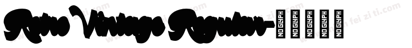 RetroVintage Regular字体转换